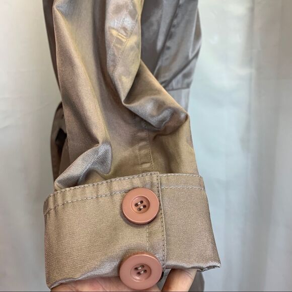 Bedo light tan brown trenchcoat size medium - Picture 8 of 16